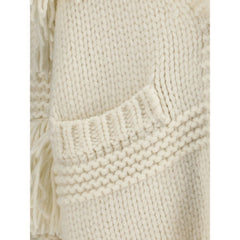 Moncler Grenoble Cream Polyamide Cardigan