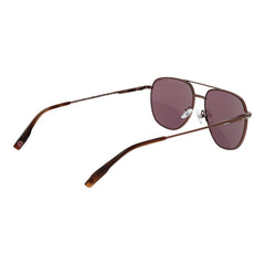 Hackett Brown Metal Sunglasses