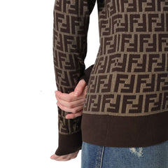 Fendi Brown Cotton Sweatshirt