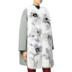 Fendi Gray Cashmere Coat