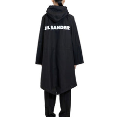 Jil Sander Black Cotton Parka