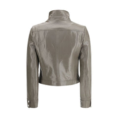 Courrèges Gray Cotton Full-Length Jacket