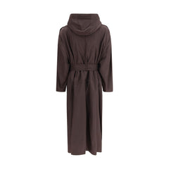 Cappotto Lungo in Poliammide Marrone Max Mara