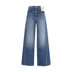L'Agence Jeans aus Baumwolle in Relaxed Fit, hellblau