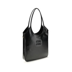 Miu Miu Black Calf Leather Bos Taurus Shoulder Bag