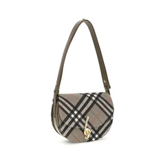 Burberry Gray Fabric Shoulder Bag