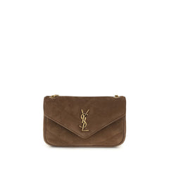 Saint Laurent Brown Leather Shoulder Bag