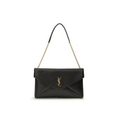 Saint Laurent Black Lamb Ovis Aries Aries Shoulder Bag