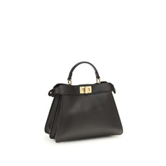 Fendi Brown Calf Leather Bos Taurus Shoulder Bag