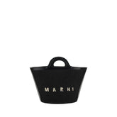 Marni Black Cotton Shoulder Bag