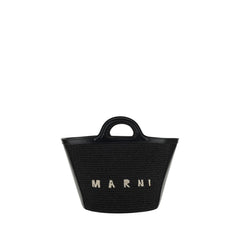 Marni Black Cotton Shoulder Bag