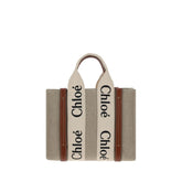 Chloé Brown Canvas Handbag