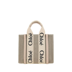 Chloé Brown Canvas Handbag