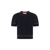 Thom Browne Black Cotton T-Shirt