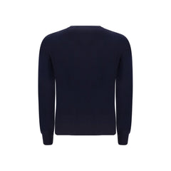 Brunello Cucinelli Blue Fleece Wool Sweater