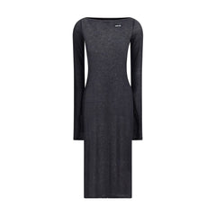 Miu Miu Black Cotton Casual Dress
