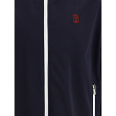 Brunello Cucinelli Blue Polyamide Shell Jacket