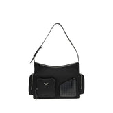 MCM Black Fabric Shoulder Bag