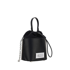 Margiela Schwarze Schultertasche aus Kalbsleder Bos Taurus