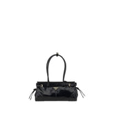 Prada Black Calf Leather Bos Taurus Shoulder Bag