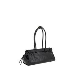 Prada Black Calf Leather Bos Taurus Shoulder Bag