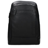 Piquadro Black Leather Backpack