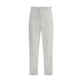 Dolce & Gabbana White Cotton Casual Pants
