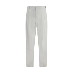 Dolce & Gabbana White Cotton Casual Pants