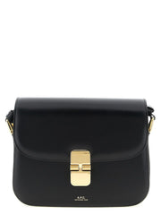 A.P.C. Black Cowhide Crossbody Bag