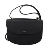 A.P.C. Schwarze Lederschultertasche