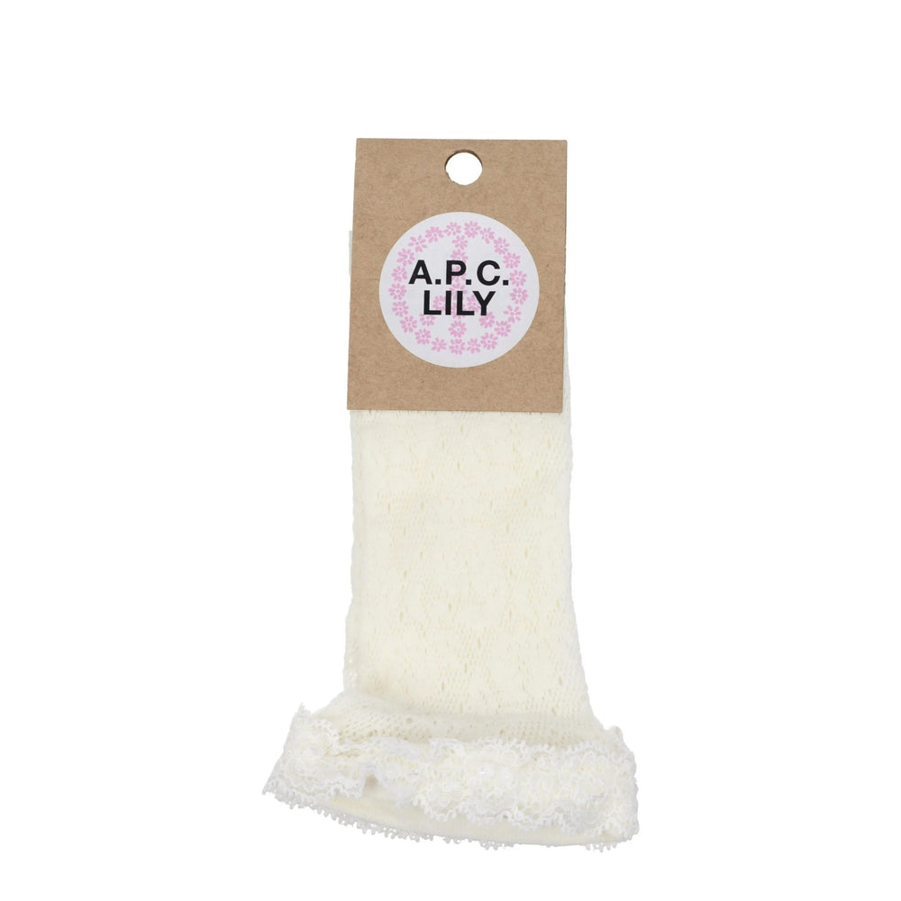A.P.C. White Polyamide Socks - UNI