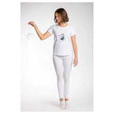 A.Tratti White Viscose Women T-Shirt - T-Shirts