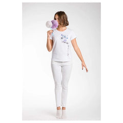 A.Tratti White Viscose Women T-Shirt - T-Shirts