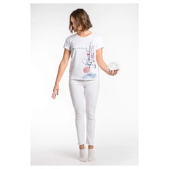 A.Tratti White Viscose Women Top - T-Shirts