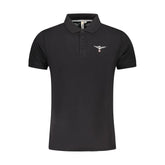 Accademia Militare Black Cotton Polo Shirt - M - Polos