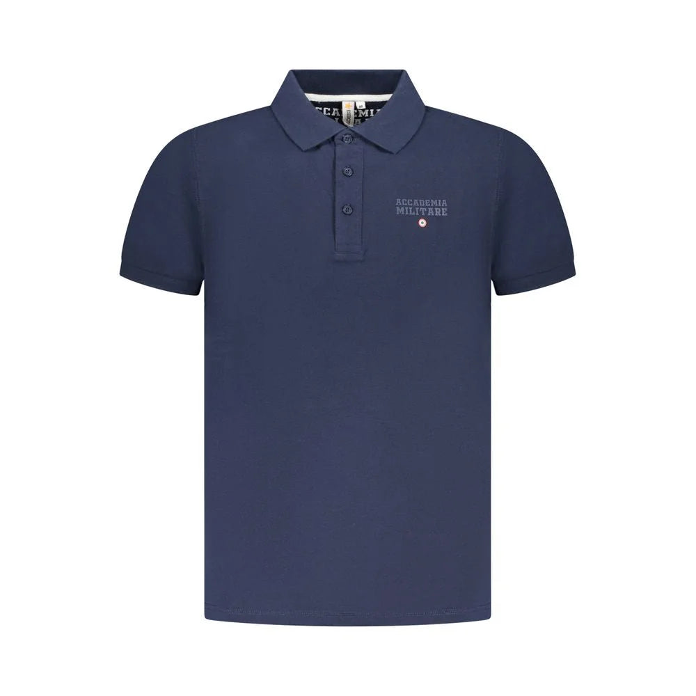 Accademia Militare Blue Cotton Polo Shirt - Polos