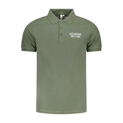 Accademia Militare Green Cotton Polo Shirt - Polos
