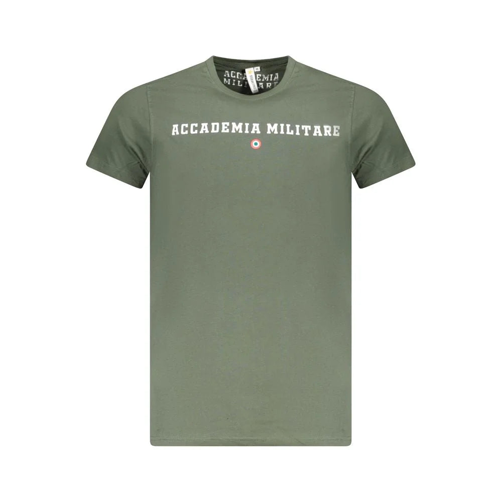 Accademia Militare Green Cotton T-Shirt - T-Shirts