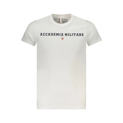 Accademia Militare White Cotton T-Shirt - T-Shirts