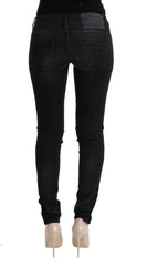 Acht Black Denim Cotton Bottoms Slim Fit Jeans - W26 - Jeans