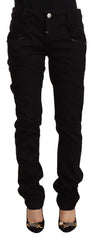 Acht Black Low Waist Cotton Stretch Denim Skinny Jeans - W26 - Jeans