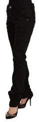 Acht Black Low Waist Cotton Stretch Denim Skinny Jeans - W26 - Jeans