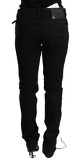 Acht Black Low Waist Skinny Denim Jeans Trouser - W26 - Jeans