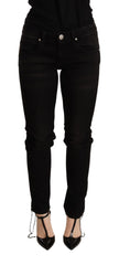 Acht Black Low Waist Skinny Denim Trouser - W26 - Jeans