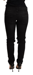 Acht Black Low Waist Skinny Denim Trouser - W26 - Jeans