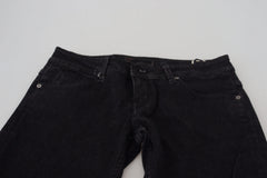 Acht Black Low Waist Slim Fit Cotton Denim Jeans - W26 - Jeans