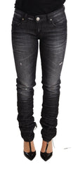 Acht Black Washed Cotton Low Waist Skinny Denim Trouser Jeans - W26 - Jeans