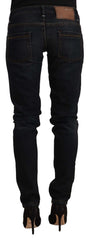 Acht Black Washed Cotton Low Waist Slim Fit Denim Jeans - W26 - Jeans