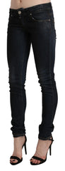 Acht Black Washed Low Waist Skinny Denim Jeans - W26 - Jeans