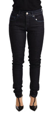 Acht Blue Cotton Low Waist Slim Fit Denim Women Trouser Jeans - W26 - Jeans